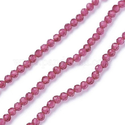 Faceted Glass Beads Strands X-G-F619-09D-2mm-1