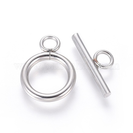 304 Stainless Steel Toggle Clasps STAS-I120-61B-P-1