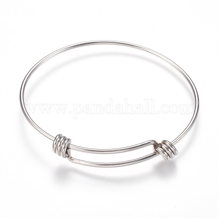 Bracelet extensible réglable en 304 acier inoxydable fabrication de bracelet STAS-I081-03P-1