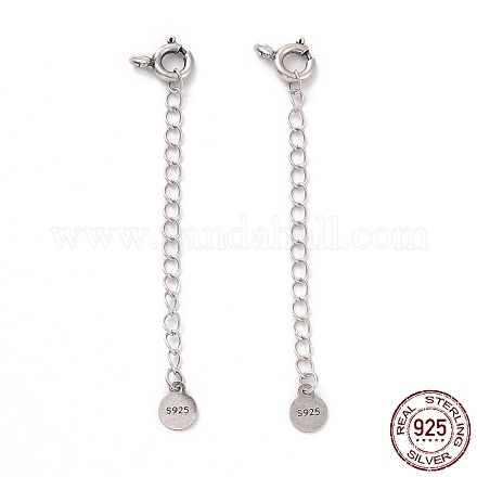 925 estensori per catena in argento sterling STER-D036-33AS-1