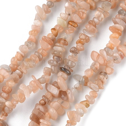 Chapelets de perles de sunstone naturelle naturelles G-G0003-B11-1