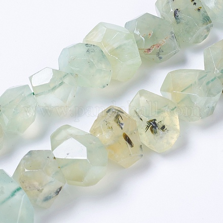 Chapelets de perles en préhnite naturelle G-F568-221-1