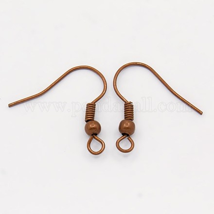 Brass Earring Hooks KK-Q362-RC-NF-1