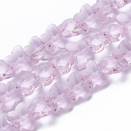 Perles en verre transparentes X-GLAA-Q066-10mm-B17-1