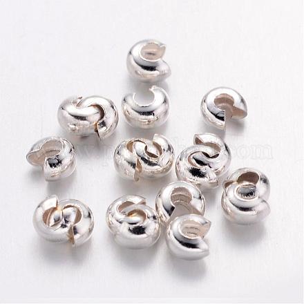 Couvertures de perles à sertir en fer IFIN-H028-S-1