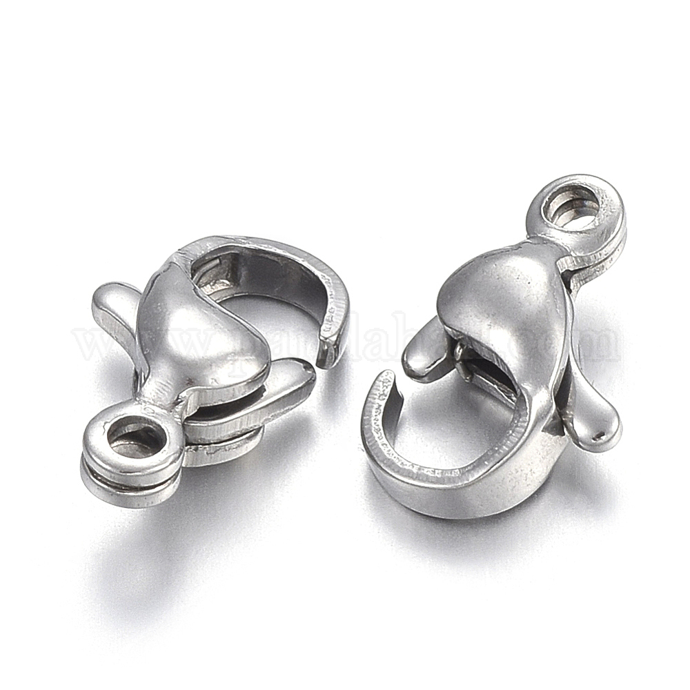 Charms Bracciale Connettore A Fibbia 'aragosta' In Argento Sterling 925 - Geometrico Ovale, Per Collane E Braccialetti Fai-da-te Accessorio Gioielli Fai-da-te