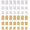 PandaHall Elite 300pcs 3 Sizes Dreadlocks Beads Metal Hair Coil Cuffs Filigree Braid Rings Hair Accessory for Braiding Hair Decorations (Silver & Golden)