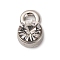 Alloy Rhinestone Pendants, Round Charms, Lead Free & Cadmium Free, Crystal, 9.5x6x5mm, Hole: 1.8mm
