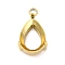 304 Stainless Steel Rhinestone Claw Settings, Teardrop, Golden, Fit for 9x7mm Rhinestone, 13x7.5x5.5mm, Hole: 1.5mm