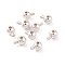 925 Sterling Silver Beads, Round, Silver, 4x3mm, Hole: 0.8mm, Pin: 1mm