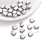 10Pcs Electroplate Glass Beads, Cat, Silver, 10x8mm, Hole: 1mm
