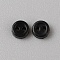 Mini Resin Button, 2-Hole Doll BJD Garment Accessories, Flat Round, Black, 3x1mm, Hole: 0.5mm