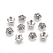 Tibetan Style Bead Caps, Cadmium Free & Nickel Free & Lead Free, 5-Petal, Flower, Antique Silver, 10x4mm, Hole: 1mm