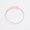 Adjustable Iron Bangle Making, Textured, Silver, 2-3/8 inch(6.2cm)