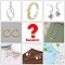 Lucky Bag, including Random Styles 925 Sterling Silver Jewelry Necklaces Bracelets Rings Earrings & Jewelry Findings, Random Color, 10~105mm