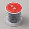 Nylon Chinese Knotting Cord, DIY Material for Jewelry Making, Gray, 0.8mm, about 21.87 Yards(20m)/Roll