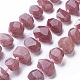Chapelets de perles aux fraises en quartz naturel G-P434-18-2