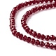 Transparent Glass Beads Strands GLAA-C019-01A-15-3