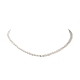 Акриловые ожерелья из бисера с искусственным жемчугом и стеклянными бусинами для женщин NJEW-JN04132-4