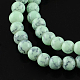Spray Painted Glass Beads Strands X-DGLA-R004-6mm-18-1