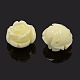 Synthetic Coral 3D Flower Rose Beads CORA-A006-15mm-050-1