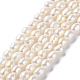 Fili di perle di perle d'acqua dolce coltivate naturali PEAR-Z002-21-1