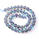 Synthetic Moonstone Beads Strands G-R375-6mm-B03-2