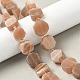 Natürliche sunstone Perlen Stränge&nbsp;G-I394-D22-1