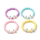 Bracelets extensibles en perles acryliques pour enfants BJEW-JB07786-1