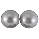 26 mm argent imitation morceaux lâches perles acrylique ronde de perles pour les enfants bijoux X-PACR-26D-46-1