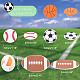 Chgcraft 150 шт. 3 стильные губки спортивные мячи наклейки DIY-CA0003-84-2