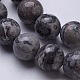 Natural Map Stone/Picasso Stone/Picasso Jasper Beads Strands G-D855-16-10mm-3
