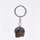Natural Tiger Eye Keychain G-S336-75A-2