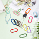 WADORN 14 Colors Colorful Metal Spring Rings PALLOY-WR0001-11-4