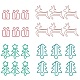24 pz 4 stili di graffette in ferro styles TOOL-SZ0001-05-1