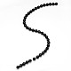 Grade aa natürlichen Obsidian runden Perlen Stränge G-L275-03-6mm-2