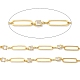 Rack Plating Brass Oval & Rectangle Link Chain CHC-H105-05G-2