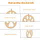 HOBBIESAY 16Pcs Dog Paw Footprints Real 18K Gold Plated Prints Pendant Footprint Charm Pendant Animal Claw Track Pet Puppy Dog Paw Print DIY Bracelet Earrings Necklace Jewelry Making KK-DC0002-18-3