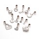 Mixed Shape 304 Stainless Steel European Large Hole Dangle Charms PALLOY-JF00100-1