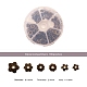 Tapas de abalorios de aleación de estilo tibetano TIBE-JP0001-01-1