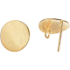 Accessoires de clous d'oreilles en laiton&nbsp;KK-BC0005-29G-1