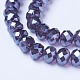 Chapelets de perles en verre électroplaqué EGLA-A034-T2mm-A16-3