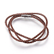 Bracelet en cuir tressé bracelets / colliers BJEW-JB03919-02-1