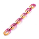 Handmade Two Tone Opaque Acrylic Cable Chains AJEW-JB00635-04-1