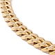 Ion Plating(IP) 304 Stainless Steel Curb Chains Necklace for Women NJEW-E155-08G-01-2