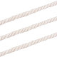 コットン糸  装飾的な糸のスレッド  DIYの工芸品について  ギフトラッピングとジュエリー作り  ホワイト  3mm  約100m /ロール  1roll OCOR-CJ0001-02-5