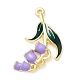 Pendentifs d'émail en alliage&nbsp;ENAM-U001-04C-G-1