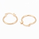 Brass Hoop Earrings EJEW-G268-02LG-2