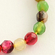 Dyed Round Natural Agate Beads Strands G-R258-3mm-06-1