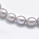 Fili di perle di perle d'acqua dolce coltivate naturali PEAR-K003-23B-01-3